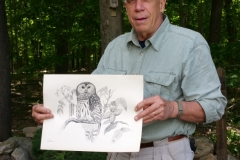 Steve Fish with owl pic