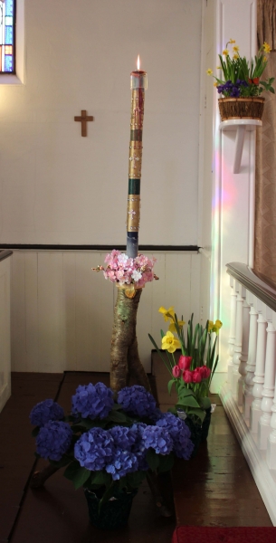 Paschal Candle made by youth group