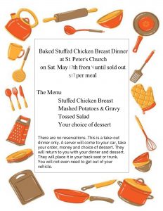 Baked Stuffed Chicken Breast Dinner